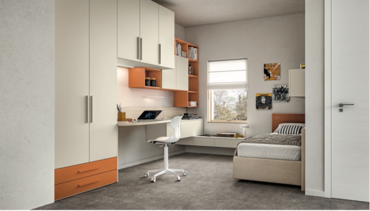 Scrittoio a sbalzo ad angolo