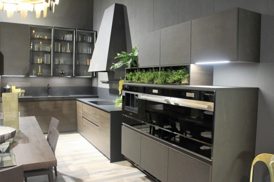 GENERE CUCINA INDUSTRIAL..CEMENTO E LEGNO GOLA E HPL..TUTTO MOLTO DI TENDENZA