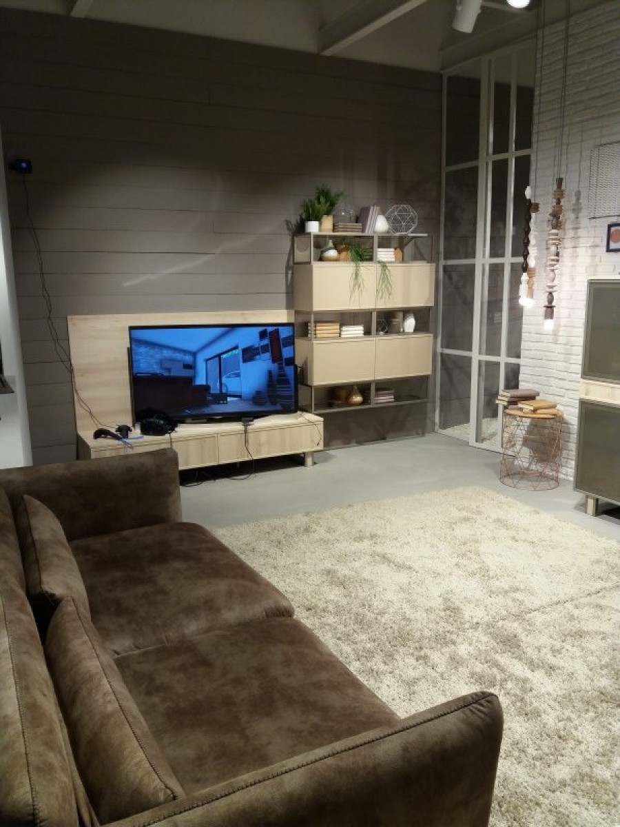 SOGGIORNO IN STILE INDUSTRIAL NOVITA' DEL SALONE DEL MOBILE 2018 ilma mobili Parma e Piacenza