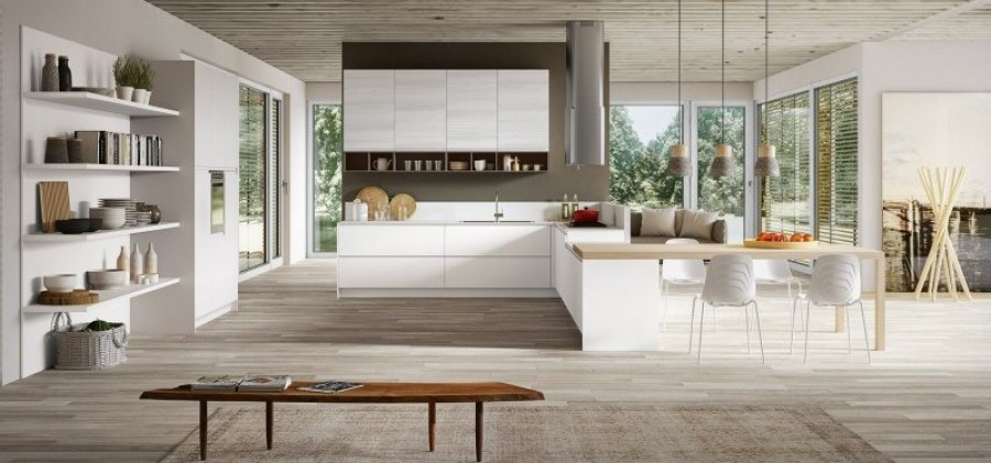 CUCINA MODERNA CON PENISOLA