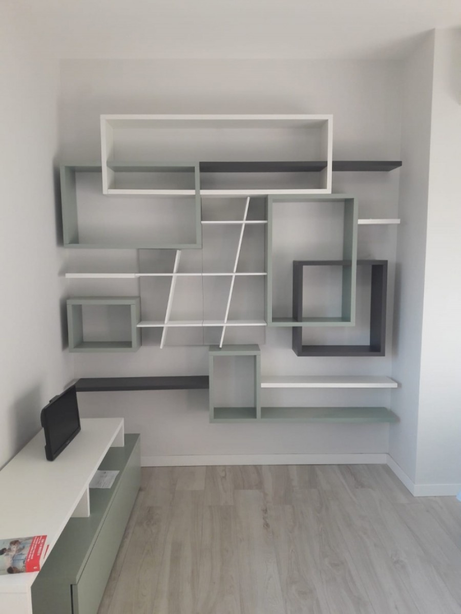 stupenda libreria a muro  - disegno ilma mobili- realizzazione ilma mobili -