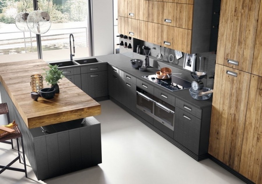 cucina legno nodato e laccato : pronti con novita' nel mondo cucina