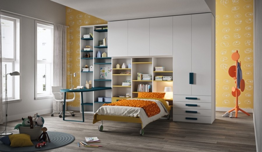 OGGI VI MOSTRIAMO QUESTA BELLISSIMA CAMERETTA MODERNA