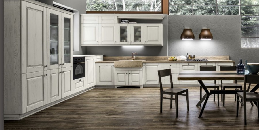 Cucine country o shabby chic ILMA produzione arredi Parma Cremona piacenza
