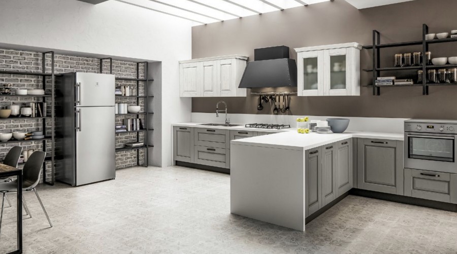 Cucine in legno contemporanee